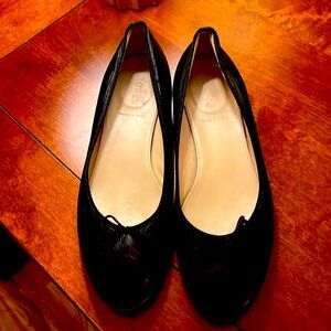 Like new J. Crew Zoe ballet flats in black leather